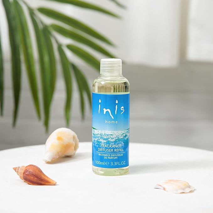 Inis the Energy of the Sea - Reed Diffuser Oil Refill, Replacement Diffuser Oil for Existing Inis Diffusers, Long Lasting Clean Ocean Fresh Aquatic Home Fragrance, 3.3 fl oz