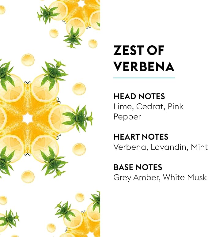 Maison Berger Zest of Verbena Fragrance Refill – 200 mL / 6.76 fl oz Oil for Reed and Ceramic Diffusers Citrus and Verbena Scent with Lime, Mint, and White Musk – Uplifting and Fresh Energy for Home