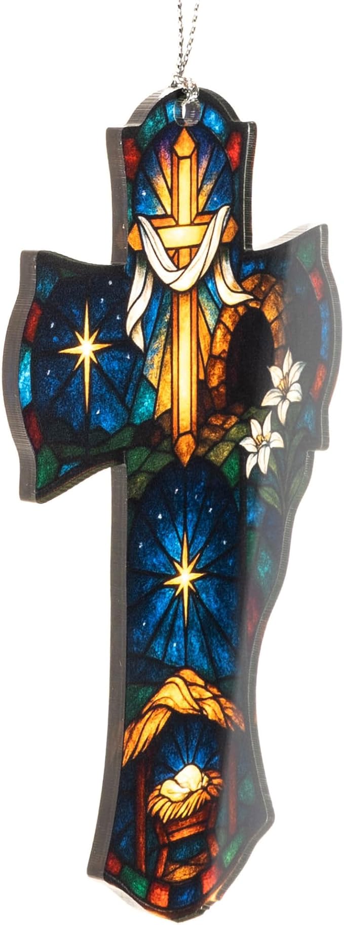Nativity Cross Christmas Ornament 2026, Christian Christmas Ornaments Religious Gift, Cross Christmas Tree Decor, Nativity Scene Ornament Easter Faith Decor