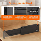 Lifewit 14 Pack Drawer Dividers 4" High 28-43.5cm/11-17" Adjustable Drawer Organizer for Clothes/Utensils, Expandable Drawer Separator in Dresser/Kitchen/Bedroom/Office Organization & Storage Black
