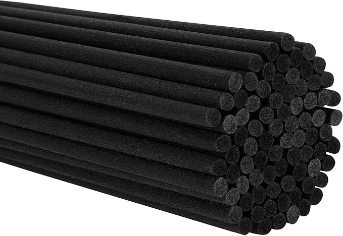 10inch Diffuser Replacement Sticks - 60Pcs Fiber Reed Fragrance Sticks Refill for Home and Bathroom - Rattan Essential Oil Sticks for Scented Diffuser