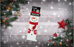 Christmas Wooden Vertical Hanging Wall Signs 2-pack Snowman Christmas Front Door/Wall Decor Santa Farmhouse Sign 23.5 x 7 x 3.5 Christmas Hanging Decoration