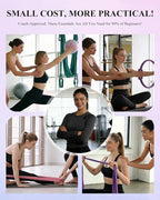 Home Workout Pilates Kit for Women, Better me Pilates Ring and Ball Set Essentials Equipment, with 5 Resistance Bands, Massager Roller, Yoga Starter Accessories for Toning Arms, Thighs & Core