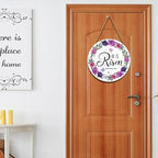 Harooni Easter Wall Hanging Decoration Sign, 12x12 Inch, He is Risen Wreath, Floral, Vertical, Unframed, Wooden, Indoor and Outdoor, Religious Holiday, Entryway