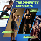 LEEKEY Resistance Bands, Exercise Bands with Handles,Pull Up Assist Bands - Band Set with Door Anchor - Bands for Working Out,Band for Men and Women Fitness Training,Home Workouts