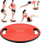 EVERYMILE Wobble Balance Board, Exercise Balance Stability Trainer Portable Balance Board with Handle for Workout Core Trainer Physical Therapy & Gym No-Skid Surface