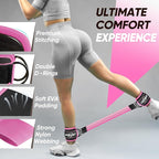 Ankle Resistance Bands with Cuffs, Workout Sets for Women, Resistance Bands for Working Out, Exercise Band for Leg Booty, Home Gym Workout Equipment, Ankle Weights Fitness Band Set