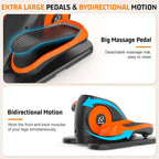 Under Desk Elliptical Machine, Leg Exerciser While Sitting for Seniors with Remote Control & 12-Speeds, Quiet Portable Electric Seated Pedal Exerciser Machine for Home Office