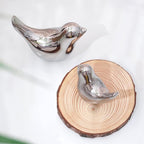 Notakia Silver Birds Statues Home Decor Modern Style Decorative Ornaments for Silver Table Decor Living Room, Bedroom, Office Desktop
