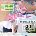 15 Pack Vacuum Storage Bags with Electric Pump, Travel (3 Jumbo, 3 Large, 3 Medium, 3 Small, 3 Roll Up Bags) Vacuum Seal Bags for Clothes, Bedding,Blankets,Space Saver Vacuum Storage Bags