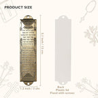 Mezuzah with Scroll for Door, Metal Mezuzah Cases with Lid, Plaque with English and Hebrew Blessing Scripture for Jewish House Warming Gift, Hannukah Decor (2 Sets), Antique Gold & Silver