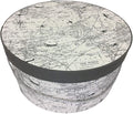 Sarah's Hat Boxes Classic Travel Hat Box – 14.75" x 7.5" (Dia. x Ht.) Handmade in USA – Odorless Non-Toxic Adhesive, Cording Handle – Premium Storage for Hats & Accessories