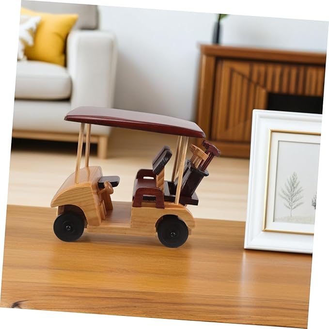 SUPVOX Handmade Vintage Car Sculpture for Home Decoration Unique Antique Vehicle Ornament for Desktop and Bookshelf for Car Lovers