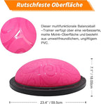 Ativafit Balance Ball Half Exercise Ball Balance Trainer Inflatable Yoga Ball for Home Gym Workouts Core Strength Fitness Half Ball with Resistance Bands, Pump, Support to 660 lbs