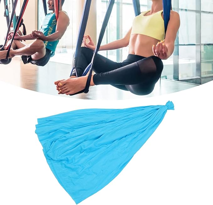 Aerial Yoga Swing Hammock Kit, Yoga Hammock, Posture Training Yoga Swing Hammock Elastic Regulate Balance for Beginners for Improved Yoga Inversions, Flexibility, Core Strength