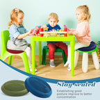 Libima 4 Pcs Wiggle Seat Inflated Wobble Cushion for Sensory Kid 13 Inches Balance Disc Flexible Seating for Classroom Sensory Pad for Chair Wiggle Cushion