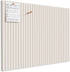 MaxGear Large Cork Boards for Walls 48" x 36", Light Tan Felt Bulletin Board Tiles for Office Decor, 12 Pack Felt Wall Tiles with Slat Paneling, Push Pin Board Home Wall Organizer