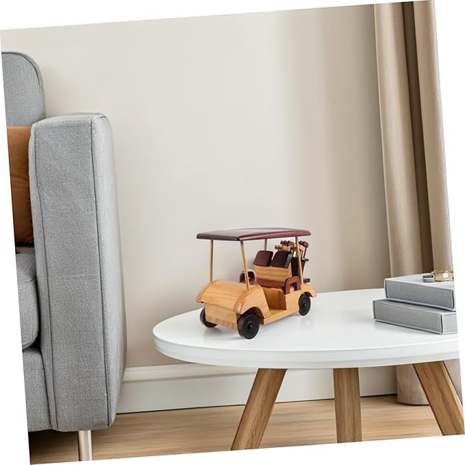 Toddmomy Wooden Antique Car Model Retro Vehicle Figurine for Home Decor Collectible Ornament for Vintage Car Enthusiasts and Auto Lovers
