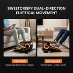 Sweetcrispy Compact Under-Desk Elliptical – Quiet Mini Pedal Exerciser with Adjustable Speed and LED Display, Portable Workout Equipment for Home or Office