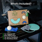 Creative Fitness Yoga Gifts Incluude massage ball resistance band sports headband sliding discs Pilates Kit at Home Workout Yoga Kit for Women Mothers Day Birthday Gifts Sets for Girl & Mom