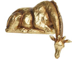 Braxio Living Room Decor Statues Indoor - Resin Abstract Golden Giraffe Sculptures Home Decor for Desktop Shelf Table Desk Bedroom Office Farmhouse Decoration Gifts 8.25 * 5.5 * 3.5 Inch