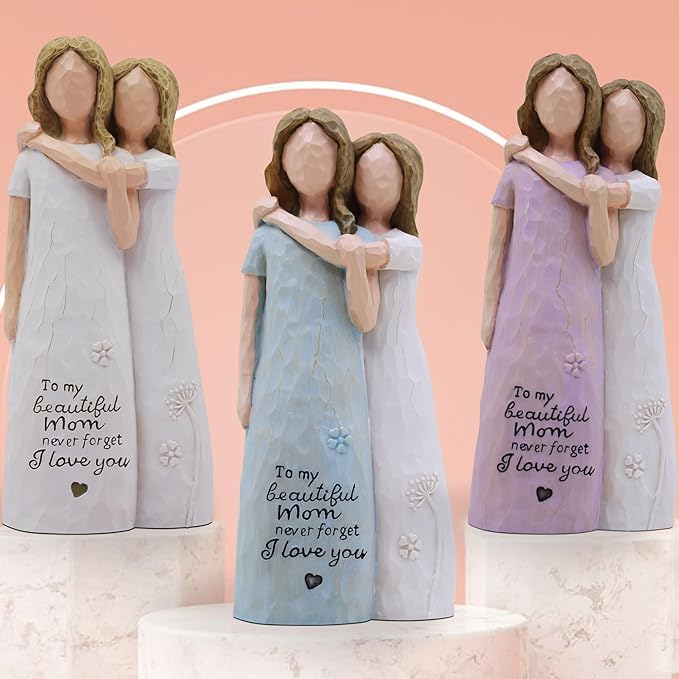 Birthday Gifts for Mom, Valentines Day Gifts for Mom, Mother of The Bride Gift, Sculpted Hand-Painted Figurine