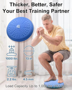 Tumaz Wobble Cushion - Wiggle Seat to Improve Sitting Posture & Stay Focused for Sensory Kids, Balance Disc to Core Strength & Flexible Seating [Extra Thick Balance Board, Pump Included Wobble Board]