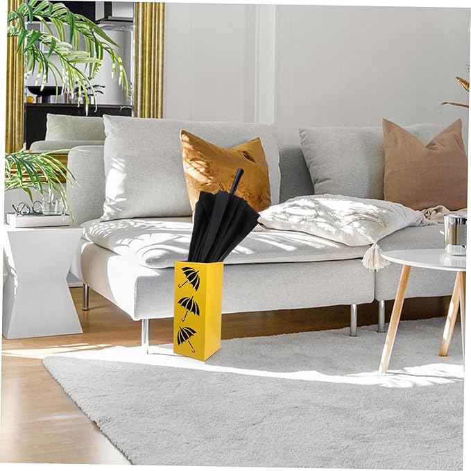 Zerodeko Metal Umbrella Holder Stand Removable Water Tray Round Entryway Storage Bucket for Walking Sticks Sturdy Metal Umbrella Rack Organizer for Home and Office