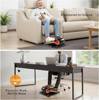 NEWBULIG Under Desk Elliptical Machine, Ellipse Leg Exerciser As Seen On TV with Remote Control, 12 Adjustable Speeds, Forward & Reverse, Mini Ellipse Leg Trainer for Home & Office