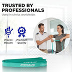 THERABAND High Resistance Band, Elastic Super Bands For Improving Flexibility, Injury Rehab, & Full Body Workouts, Heavy Duty Stretch Bands For Powerlifting, Medium, Green, 25 Lbs. Resistance