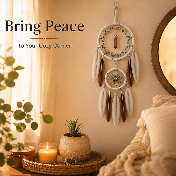 Dream Catchers for Adults Boho Room Décor Dreamcatcher Small Bedroom Wall Hanging for Kids Girls Boys