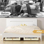 Yecaye Under Bed Storage with Wheels, 4 Pack Under the Bed Storage Containers with Lids & Label, XXL 60L Rolling Underbed Storage Drawers for Clothes, Blankets, Shoes, Beige