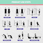 VEICK Resistance Bands, Exercise Bands, Workout Bands, Resistance Bands for Working Out with Handles for Men and Women, Exercising Bands for Fitness Weights Work Out at Home
