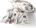 Flower Lumber Throw Pillow Covers 12x20 Set of 2, Flowers Pillow Cushion Cases, Modern Decorative Square Pillowcases for Sofa Couch Bedroom Living Room Car Seat