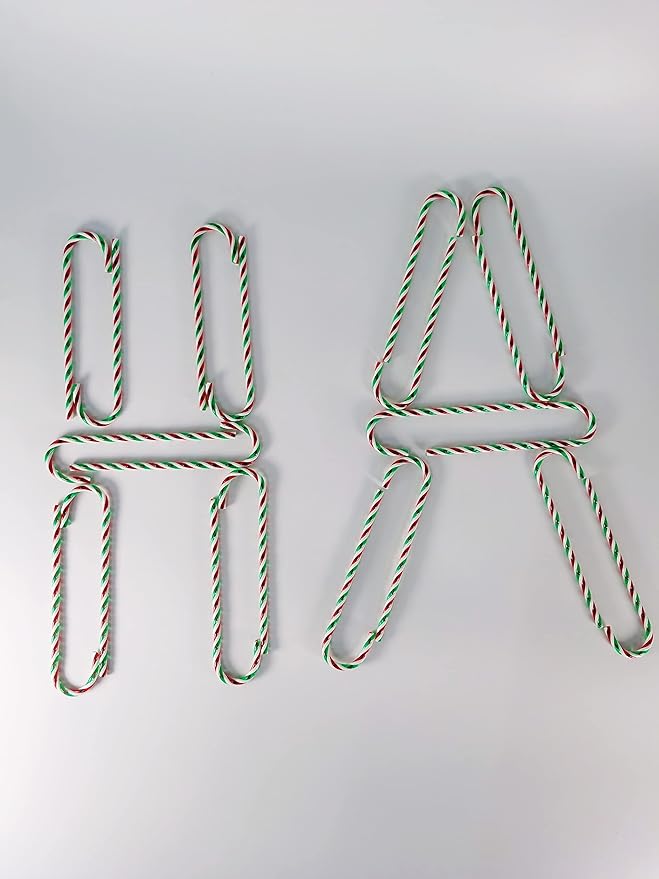 50 Pcs Christmas Candy Canes 5.9 inch Plastic Christmas Tree Hanging Ornaments Twisted Green Crutch Candy Canes for Xmas Home Indoor Outdoor Party Decoration (Green red White)