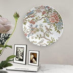 Fashion Plates Chinoiserie Tree Peony Bird Floral Personalized Decor for Office Wall Table Display Hanging Decorative Tiles Including Bracket And Special Hook, Multi Sizes, Gifts for Men Women