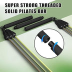 VEICK Pilates Bar Kit with Resistance Bands, Elastic Workout Bands for Men Women, Set of 5 Resistance Loop Bands for Home Fitness Stretching Strength Training