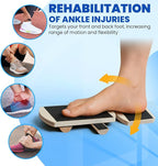 JUMPOW Ankle Balance Board Trainer - Adjustable Axis Board Foot Strengthener, Stability Trainer For Ankle & Leg Exercise, Balance Training, Physical Therapy, Mobility Core Workout At Home Or Gym