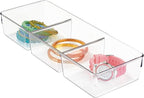 InterDesign Linus Dresser and Vanity Drawer Organizer, 13-inch by 5-inch by 2.25-inch, Clear