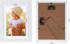 Lyeasw White 5x7 Picture Frame Set of 15, Display Pictures 4x6 with Mat or 5x7 without Mat, Multi Photo Frames for Wall Mounting or Tabletop Display