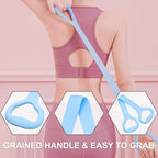 LEZER Figure 8 Resistance Band, Fitness Elastic Rope, Execrise Workout for Arm, Back, Chest and Shoulder, Yoga, Pilates, Stretching, Physical Therapy Equipment