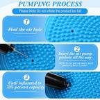 Libima 4 Pcs Wiggle Seat Inflated Wobble Cushion for Sensory Kid 13 Inches Balance Disc Flexible Seating for Classroom Sensory Pad for Chair Wiggle Cushion