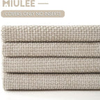 MIULEE Pack of 4 Couch Throw Pillow Covers 22x22 Inch Cream Soft Decorative Chenille Pillow Covers Farmhouse Accent Cushion Covers for Boho Spring Home Decor Sofa Bedroom Living Room