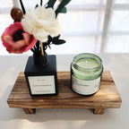 Wood Riser for Decor, 8.66X3.54in Wood Pedestal Stand, Small Wooden Riser for Bathroom for Kitchen Counter