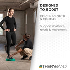 THERABAND Stability Trainer Pad, Beginner Level, Firm, Set of 2, Green Foam Balance Pad for Physical Therapy, Exercise Pad for Core Strength, Lightweight Non-Slip Balance Trainer, Portable Foam Pad for Home or Clinic Use