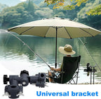 PartyKindom Fishing Chair Umbrella Clamp: Fishing Umbrella Stand Rack Universal Sunshade Bracket Holder with 360 Degree Rotation for Rod Holder