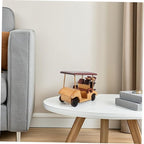 DECHOUS Vintage Vehicle Statue Handcrafted Car Figurine Rustic Car Toy Decorative Ornament for Office