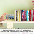 Mini Decorative Books For Home Decor, Small Wood Book Stack For Table Decor, Home Sweet Home decoration Books For Living Room Bookshelf, Farmhouse Stacked Books decoration（L51)