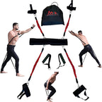 Boxing Resistance Bands for MMA Martial Arts Resistance Training at Home for Punches/Kicks, 150lbs Exercise Bands Full Body Fitness Workout to Enhance Explosive Power/Speed/Agility