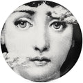 10" Italian-Style Decorative Plate – Modern Art Face Design, Handcrafted Ceramic Platter for Tabletop or Wall Display (Pretty Face)